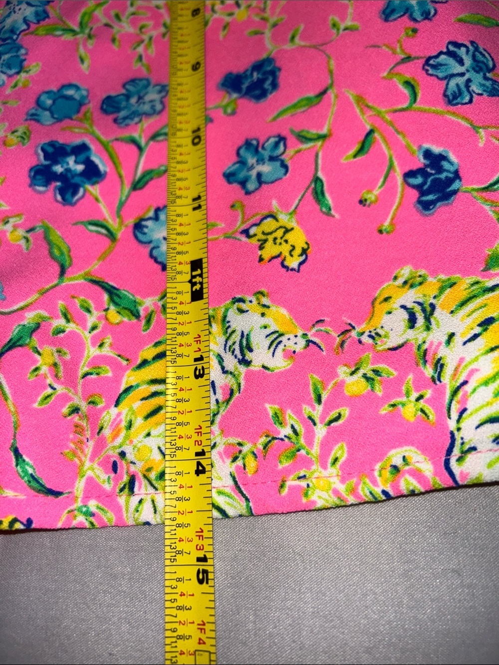 Lilly Pulitzer Zoya Romper Prosecco Pink Tigress Garden Ruffle Size 4 - Picture 9 of 11